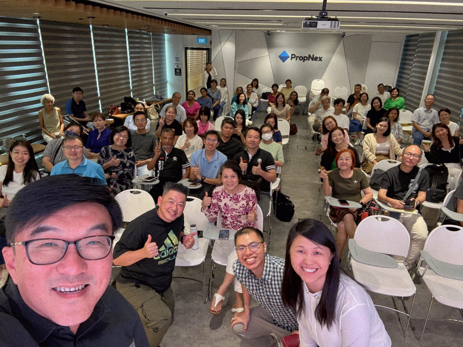 Wellness talk audience at PropNex